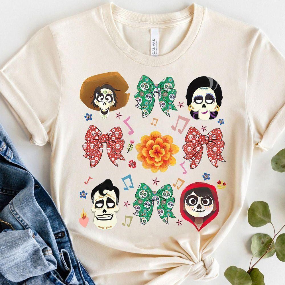 Pixar Coco Coquette Bows Sugar Skulls Disney Vuitino Apparel